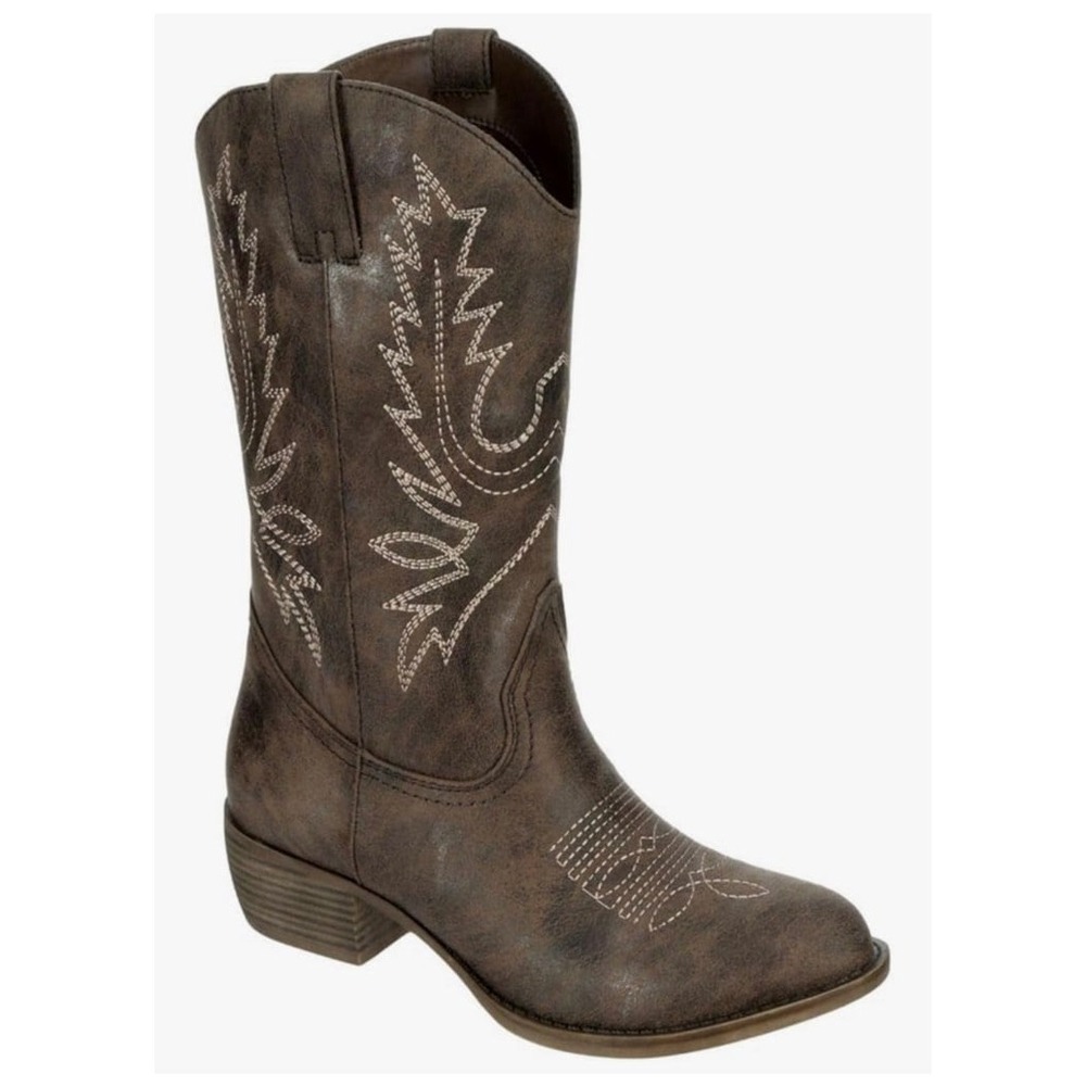 Xappeal Women's Twain western boot in brown faux leather size 10